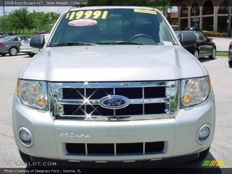 Silver Metallic / Charcoal 2008 Ford Escape XLT