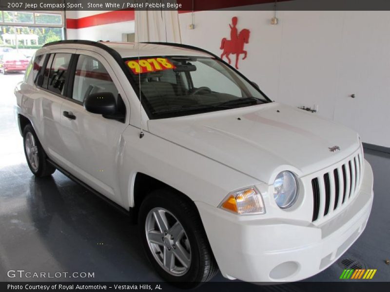 Stone White / Pastel Pebble Beige 2007 Jeep Compass Sport