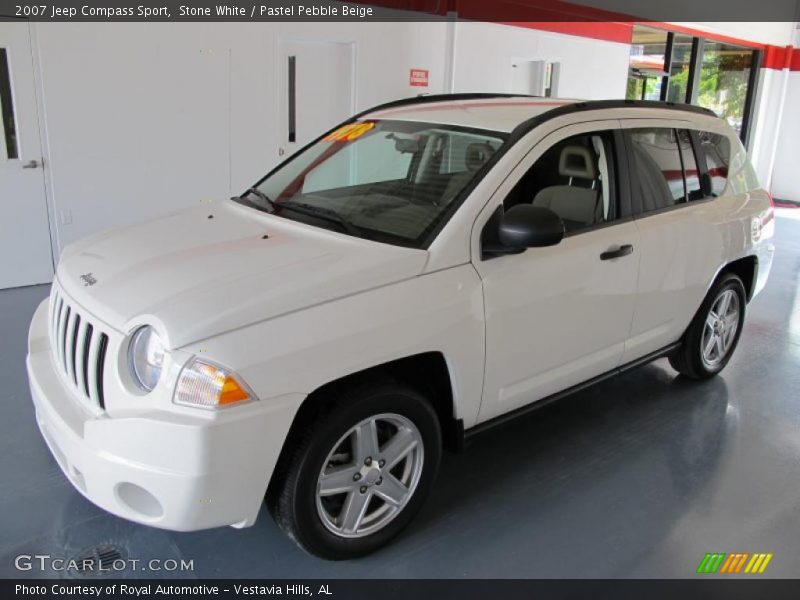 Stone White / Pastel Pebble Beige 2007 Jeep Compass Sport