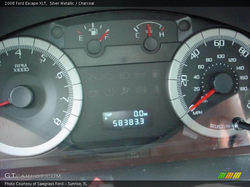 Silver Metallic / Charcoal 2008 Ford Escape XLT