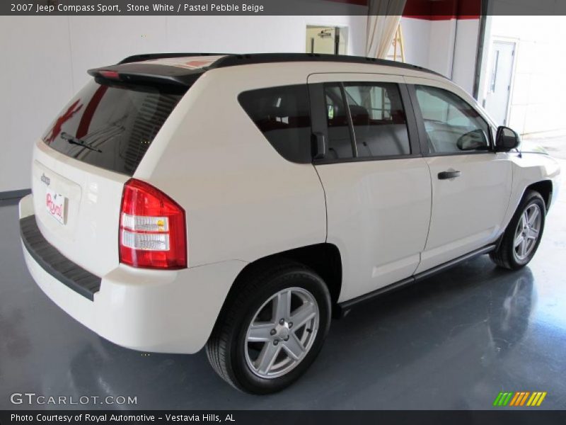 Stone White / Pastel Pebble Beige 2007 Jeep Compass Sport