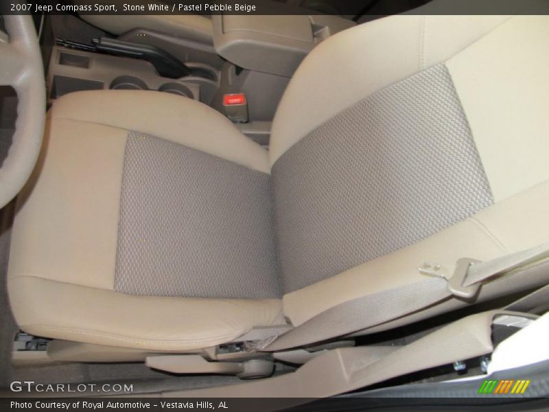 Stone White / Pastel Pebble Beige 2007 Jeep Compass Sport
