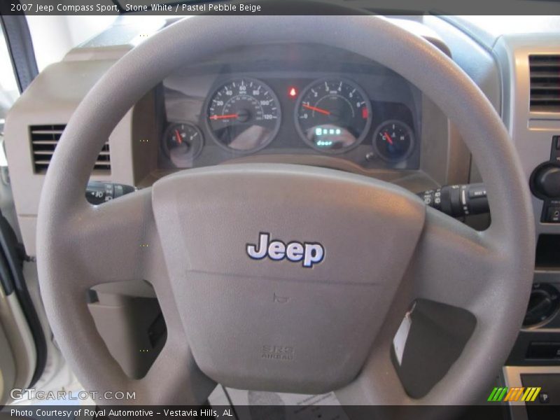 Stone White / Pastel Pebble Beige 2007 Jeep Compass Sport