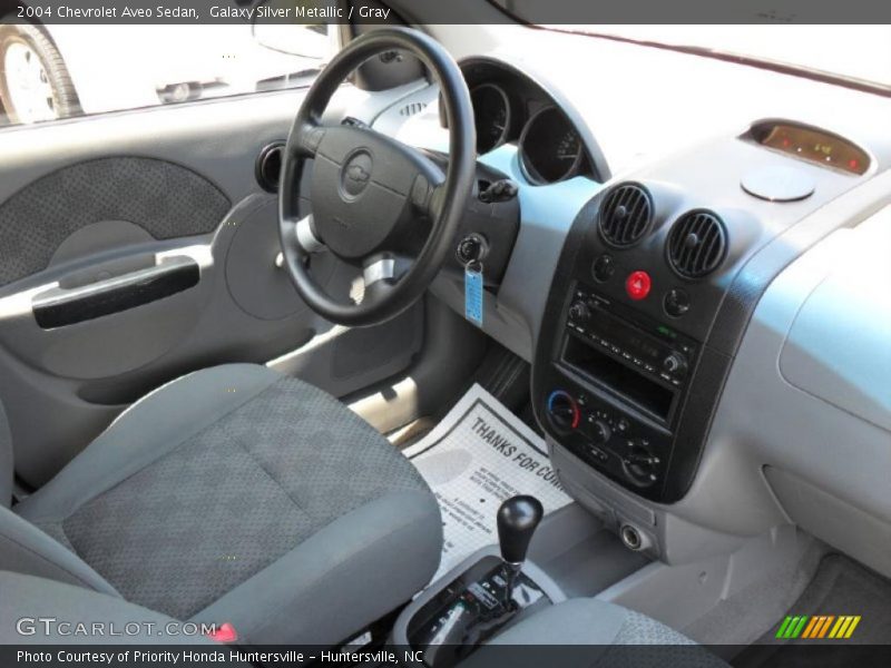 Galaxy Silver Metallic / Gray 2004 Chevrolet Aveo Sedan