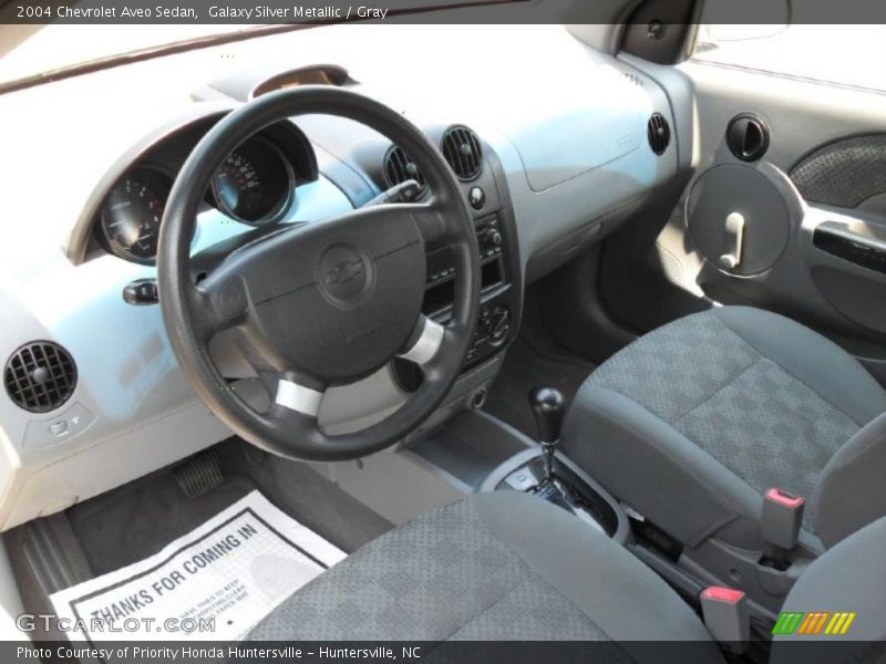 Galaxy Silver Metallic / Gray 2004 Chevrolet Aveo Sedan