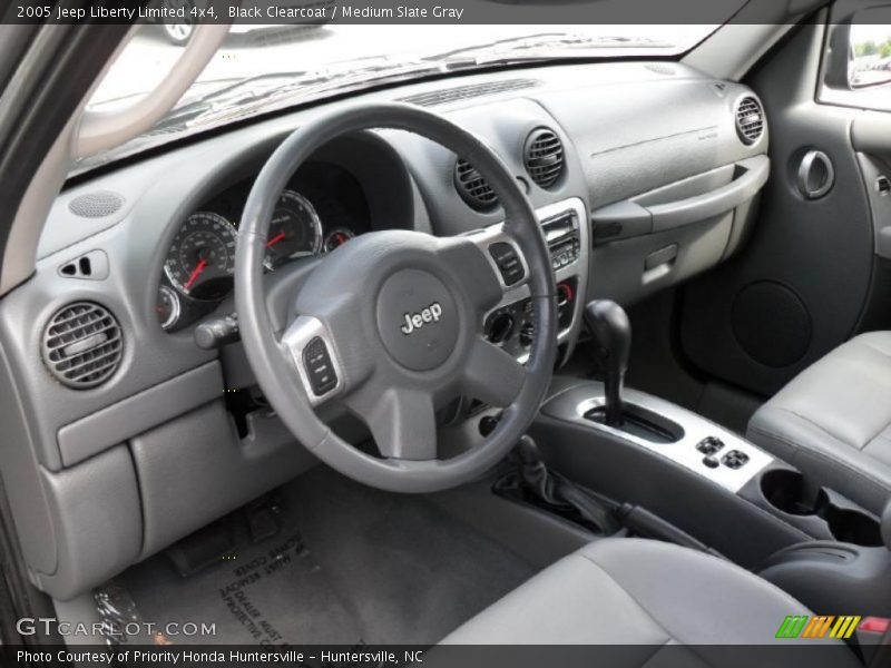 Black Clearcoat / Medium Slate Gray 2005 Jeep Liberty Limited 4x4