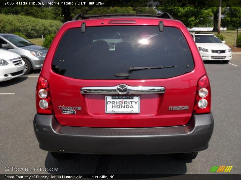 Redfire Metallic / Dark Flint Gray 2005 Mazda Tribute i