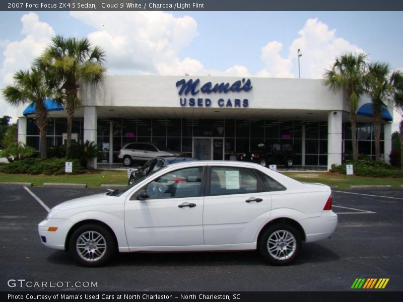 Cloud 9 White / Charcoal/Light Flint 2007 Ford Focus ZX4 S Sedan