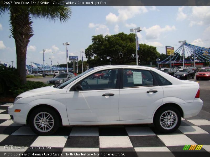 Cloud 9 White / Charcoal/Light Flint 2007 Ford Focus ZX4 S Sedan