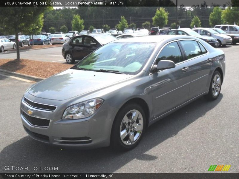 Golden Pewter Metallic / Titanium 2009 Chevrolet Malibu LT Sedan