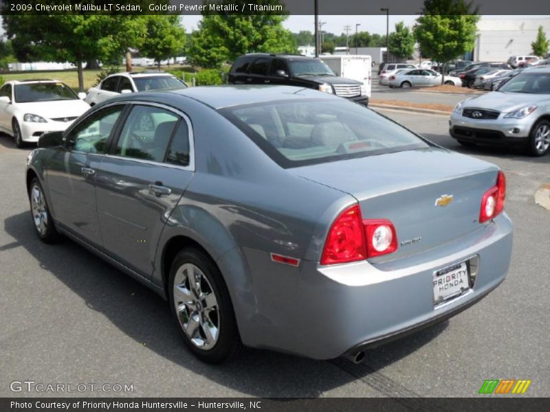 Golden Pewter Metallic / Titanium 2009 Chevrolet Malibu LT Sedan