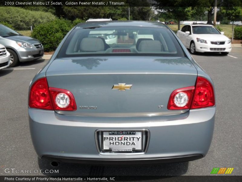 Golden Pewter Metallic / Titanium 2009 Chevrolet Malibu LT Sedan