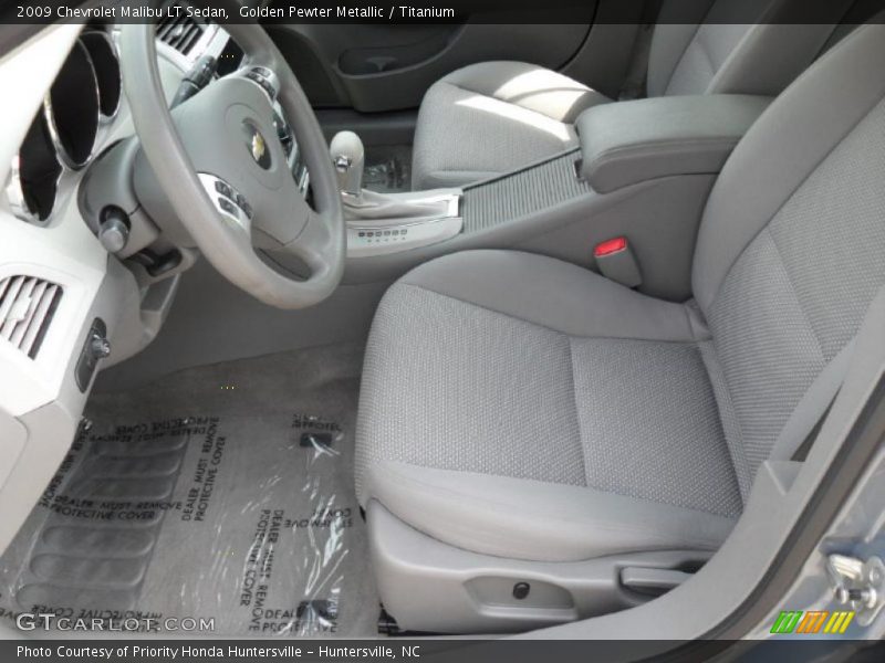 Golden Pewter Metallic / Titanium 2009 Chevrolet Malibu LT Sedan