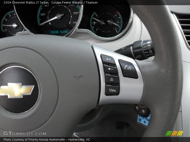 Golden Pewter Metallic / Titanium 2009 Chevrolet Malibu LT Sedan