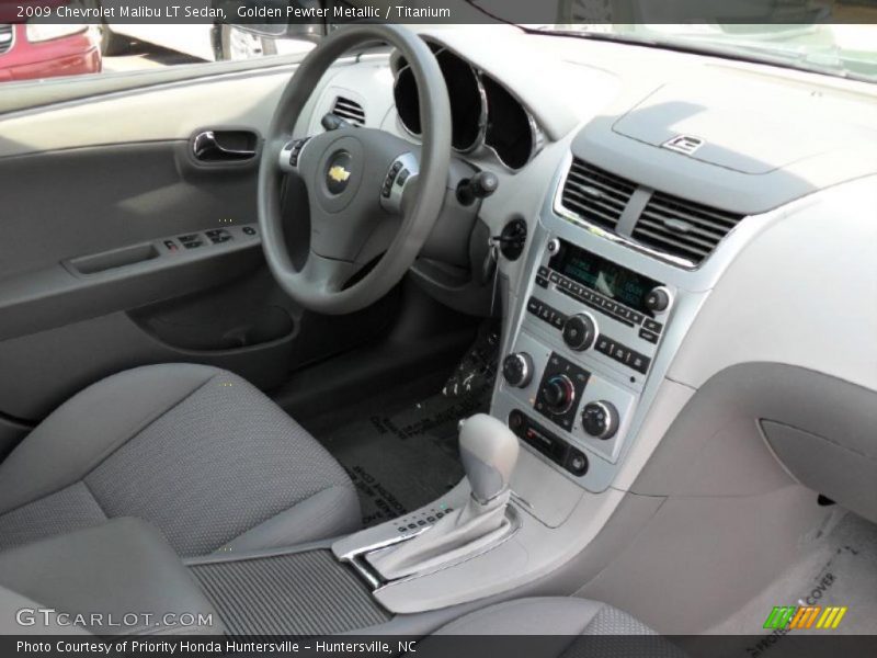 Golden Pewter Metallic / Titanium 2009 Chevrolet Malibu LT Sedan