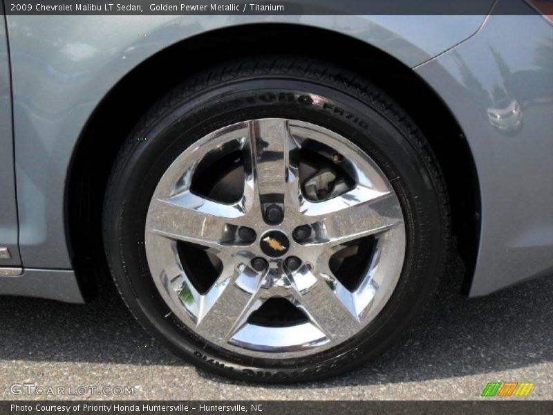 Golden Pewter Metallic / Titanium 2009 Chevrolet Malibu LT Sedan