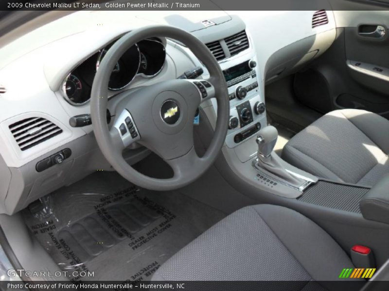 Golden Pewter Metallic / Titanium 2009 Chevrolet Malibu LT Sedan