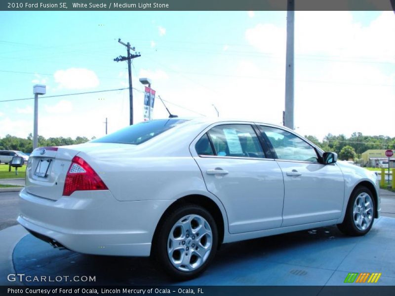 White Suede / Medium Light Stone 2010 Ford Fusion SE