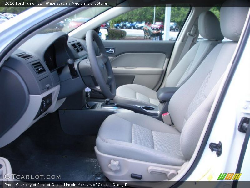 White Suede / Medium Light Stone 2010 Ford Fusion SE
