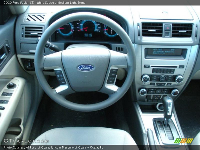 White Suede / Medium Light Stone 2010 Ford Fusion SE