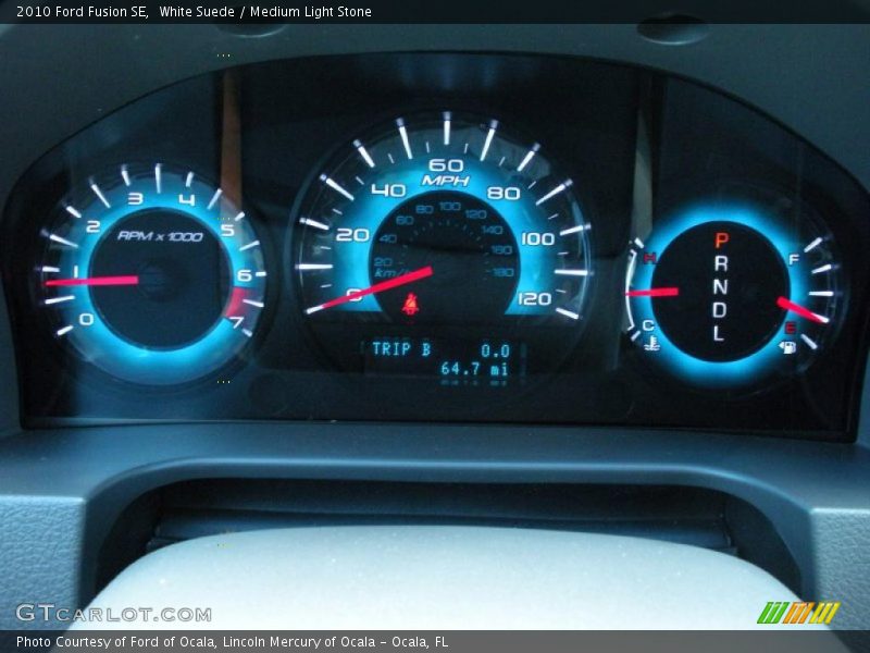 White Suede / Medium Light Stone 2010 Ford Fusion SE