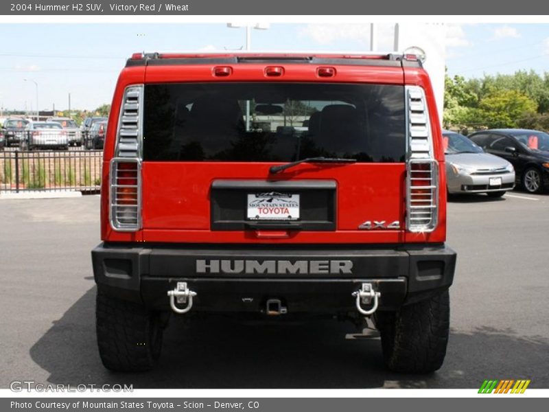 Victory Red / Wheat 2004 Hummer H2 SUV