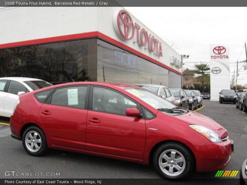 Barcelona Red Metallic / Gray 2008 Toyota Prius Hybrid
