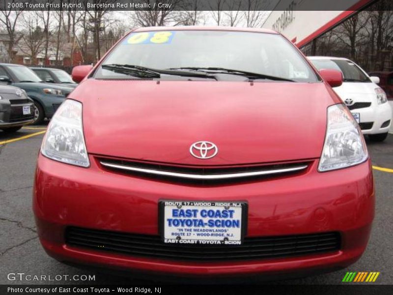 Barcelona Red Metallic / Gray 2008 Toyota Prius Hybrid