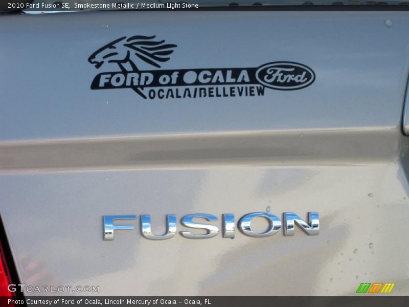 Smokestone Metallic / Medium Light Stone 2010 Ford Fusion SE