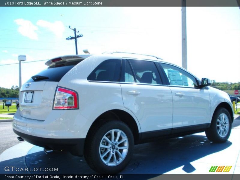 White Suede / Medium Light Stone 2010 Ford Edge SEL