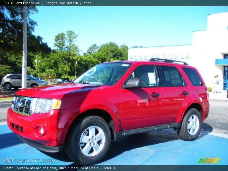 Sangria Red Metallic / Stone 2010 Ford Escape XLT