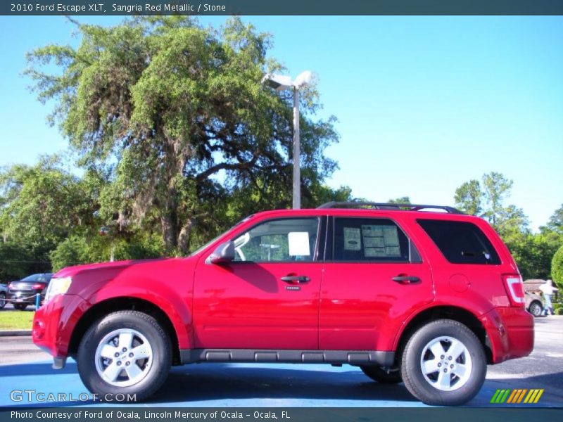 Sangria Red Metallic / Stone 2010 Ford Escape XLT