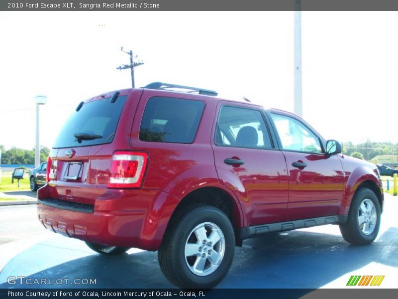 Sangria Red Metallic / Stone 2010 Ford Escape XLT