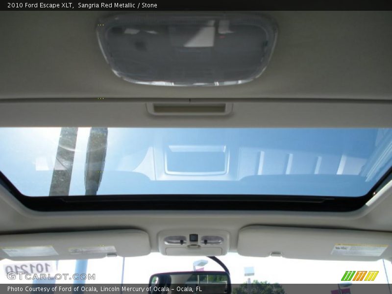 Sangria Red Metallic / Stone 2010 Ford Escape XLT