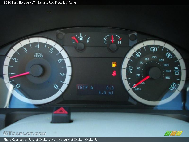 Sangria Red Metallic / Stone 2010 Ford Escape XLT