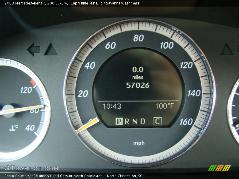 Capri Blue Metallic / Savanna/Cashmere 2008 Mercedes-Benz C 300 Luxury