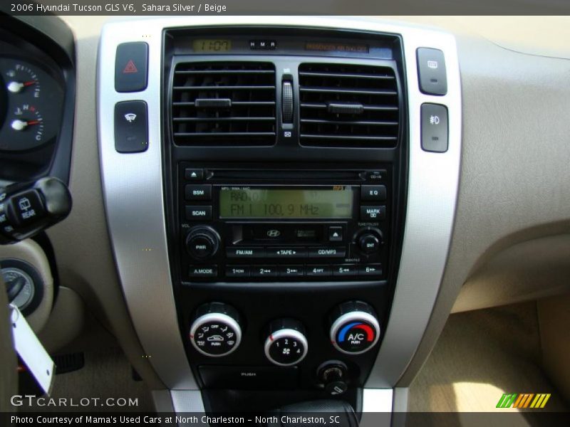 Sahara Silver / Beige 2006 Hyundai Tucson GLS V6