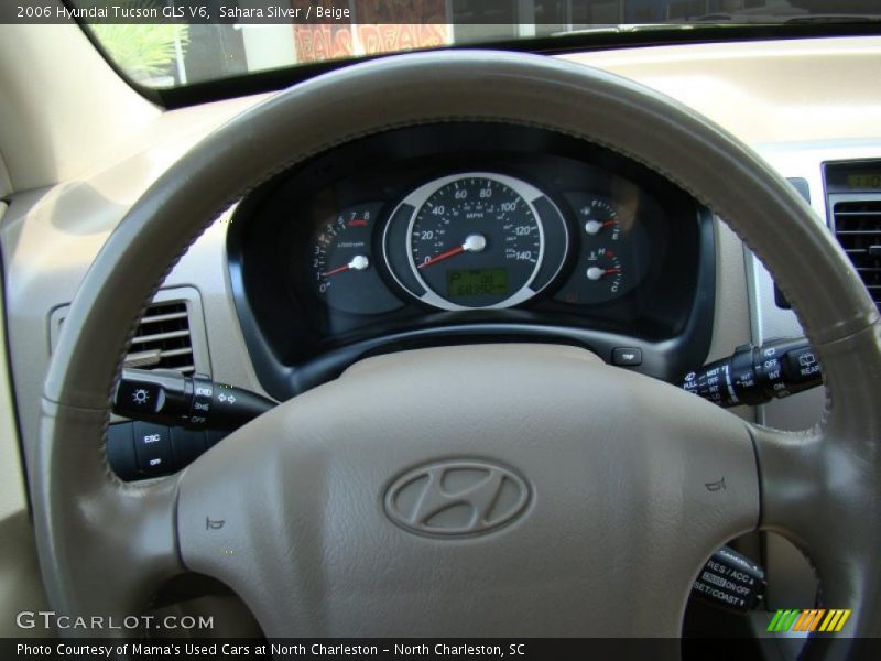 Sahara Silver / Beige 2006 Hyundai Tucson GLS V6