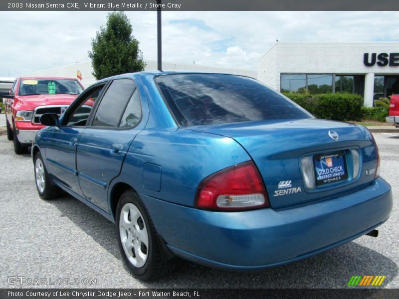 Vibrant Blue Metallic / Stone Gray 2003 Nissan Sentra GXE