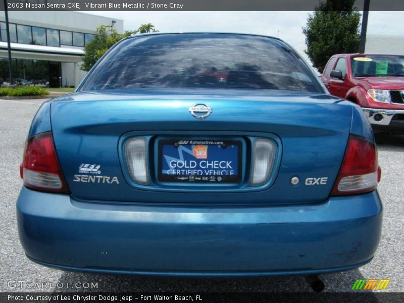 Vibrant Blue Metallic / Stone Gray 2003 Nissan Sentra GXE