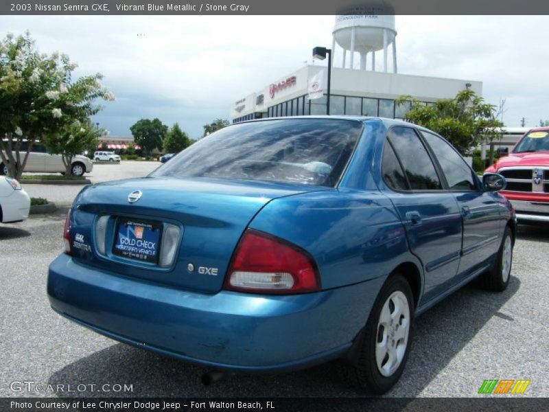 Vibrant Blue Metallic / Stone Gray 2003 Nissan Sentra GXE