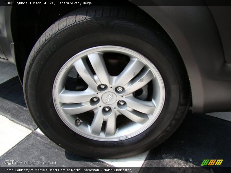 Sahara Silver / Beige 2006 Hyundai Tucson GLS V6