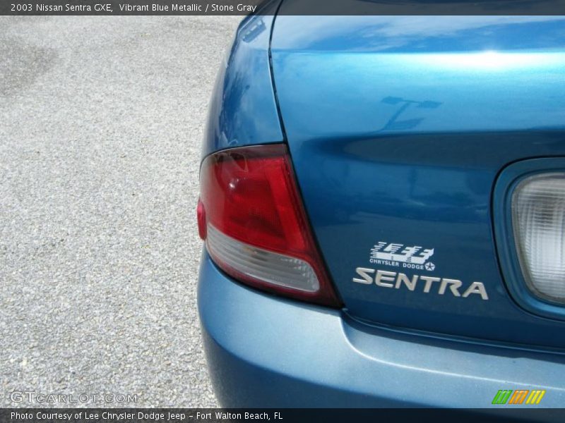 Vibrant Blue Metallic / Stone Gray 2003 Nissan Sentra GXE