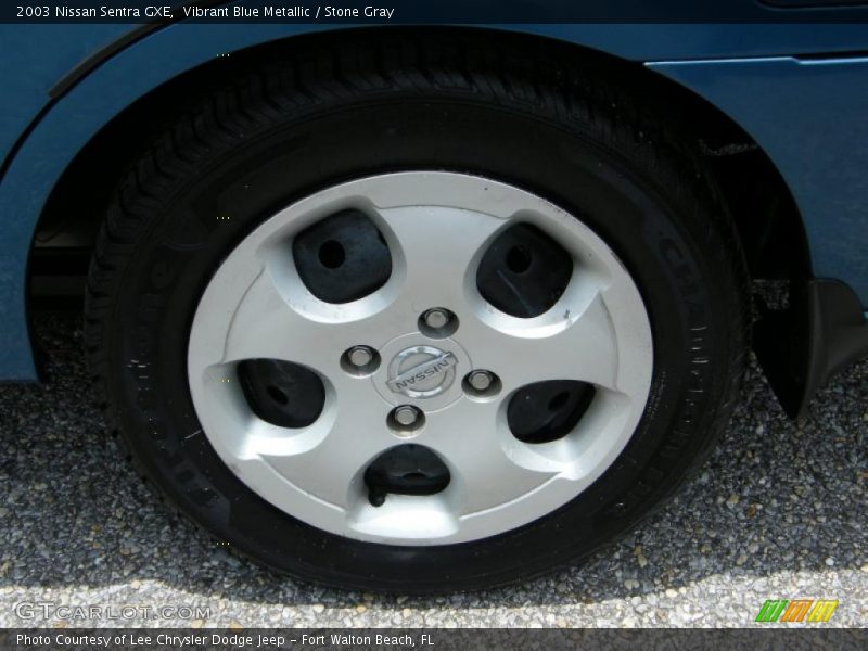 Vibrant Blue Metallic / Stone Gray 2003 Nissan Sentra GXE