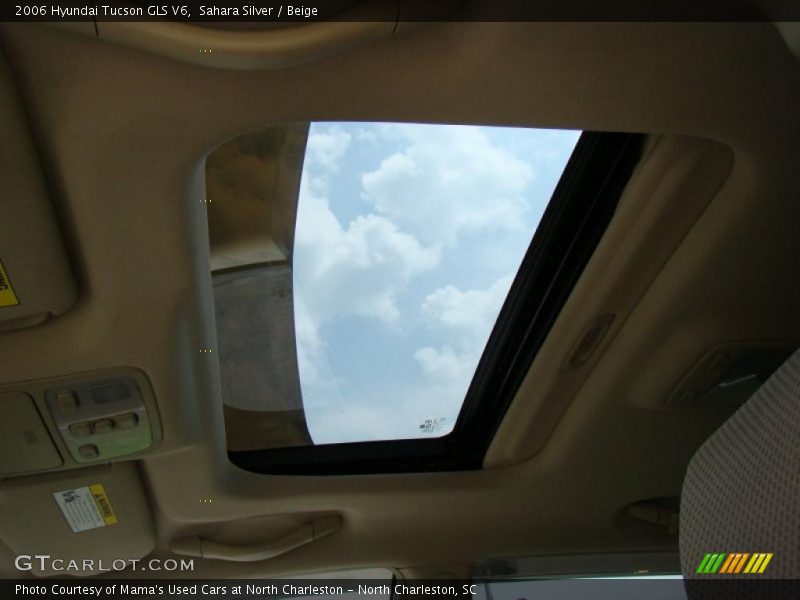 Sahara Silver / Beige 2006 Hyundai Tucson GLS V6