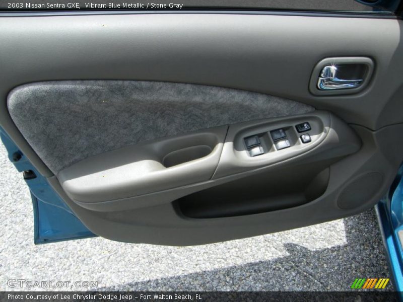Vibrant Blue Metallic / Stone Gray 2003 Nissan Sentra GXE