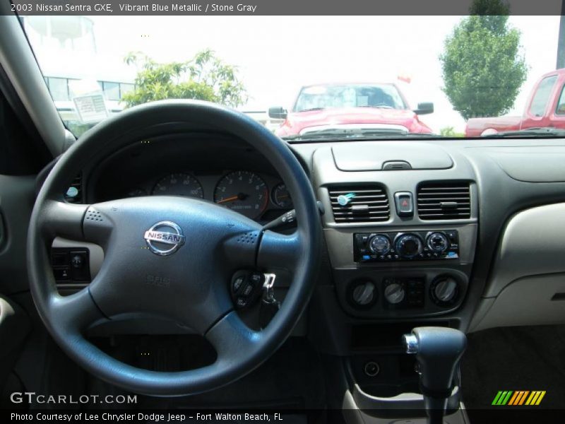 Vibrant Blue Metallic / Stone Gray 2003 Nissan Sentra GXE