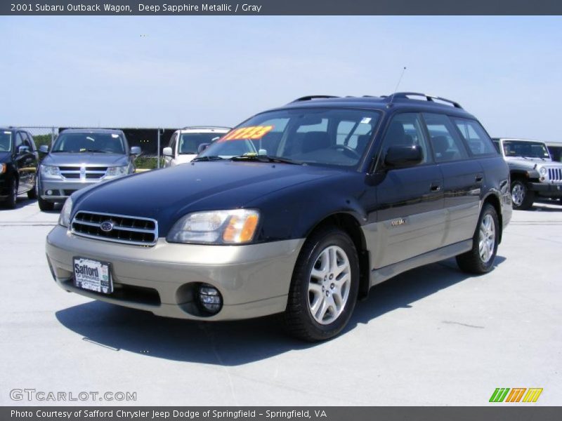 Deep Sapphire Metallic / Gray 2001 Subaru Outback Wagon