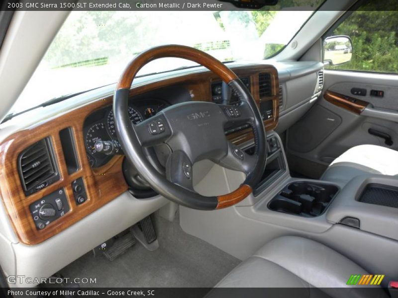 Carbon Metallic / Dark Pewter 2003 GMC Sierra 1500 SLT Extended Cab