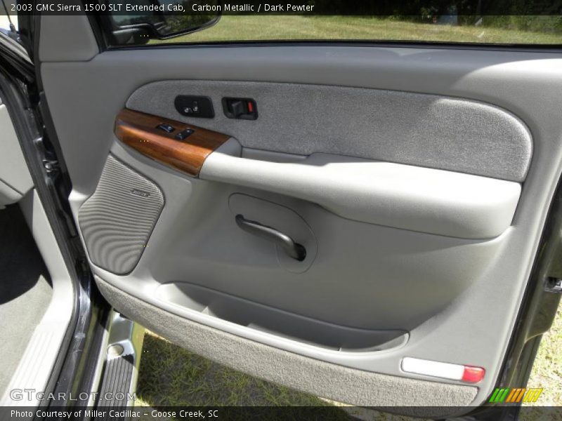 Carbon Metallic / Dark Pewter 2003 GMC Sierra 1500 SLT Extended Cab